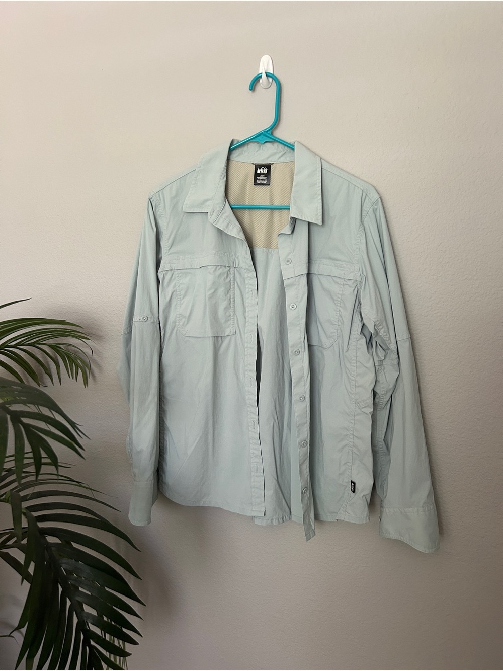 Sahara Long-Sleeve Solid Shirt - Women’s Button Up Shirt Blue Button Down Top